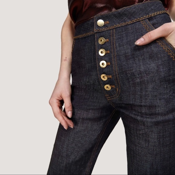 Incredible Ellery high waist denim flares 24 - Picture 7 of 11